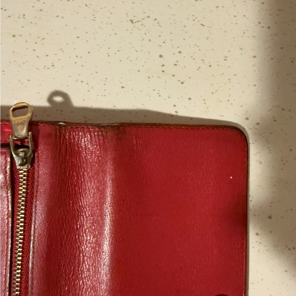 Loewe Cherry Red Leather Wallet - Picture 9 of 15
